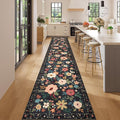 DUKINO 2x14 Runner Rug, Washable Long Kitchen Runner Rug Non Slip, Low Pile by DUKINO
