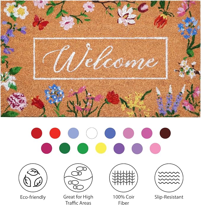 Calloway Mills Butterfly Garden Welcome Doormat - Image 8