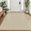 KOZYFLY Washable Area Rug 4x6 ft Non Slip Rubber Backed Living Room Rugs by KOZYFLY