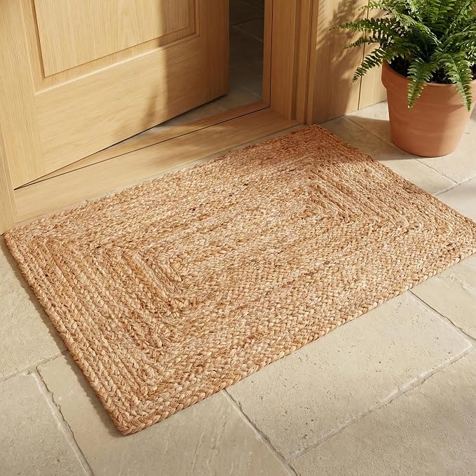 Hausattire Jute Braided Area Rug, 2x3 ft | 100% natural jute, hand woven - Image 4