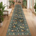 DUKINO 2x12 Washable Runner Rug, Non Slip Animal Rug by DUKINO