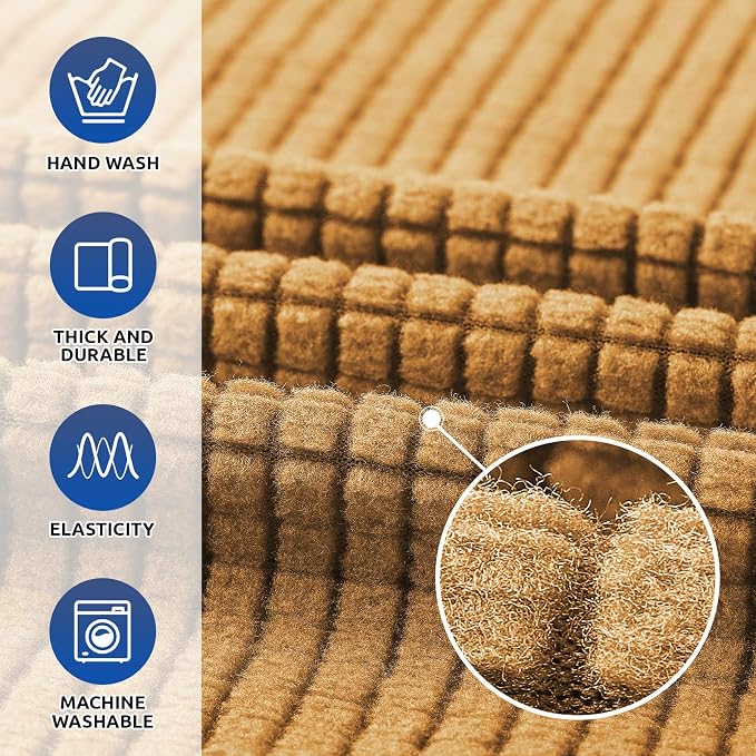 Stretch Oversized Couch Covers for Sofa Slipcover, Soft Jacquard Non-Slip - Image 3