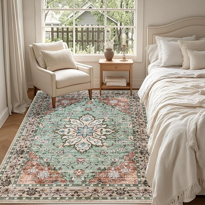 6x9 Area Rugs Living Room: Washable Rug - Image 4