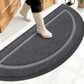 OLANLY Half Circle Front Door Mat Outside 59x23 All-Season Rubber Doormat | Grey by OLANLY