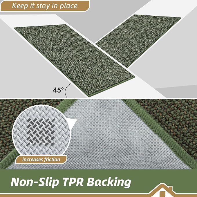BEQHAUSE Kitchen Runner Rugs 24"x96", Kitchen Mats - Image 4