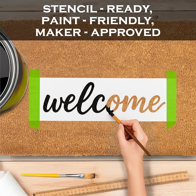 Blank Welcome Mat 48x24 Inch, Coir Door Mat - Image 5