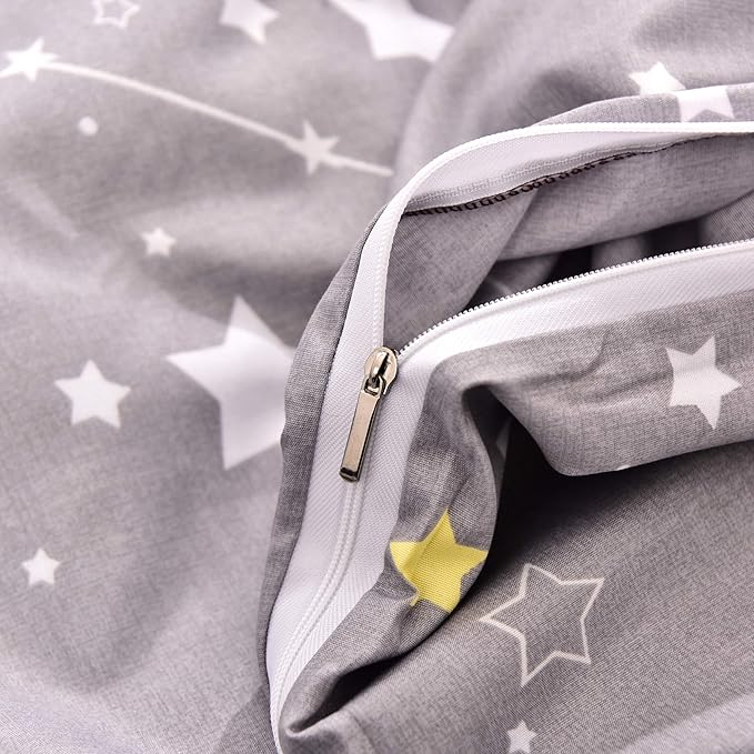 MAXYOYO Grey Constellation Japanese Floor Futon Mattress, Tatami Floor Mat Portable Camping Mattress Kids Sleeping Pad Foldable Roll Up Floor Lounger Couch Bed with Mattress Protector Queen Size