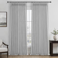 Light Gray Semi Sheer Viral 90 Inch Long Curtains by PleatedDrapes