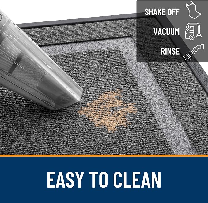 OLANLY Front Door Mat Outside 59x34, All-Season Heavy-Duty Rubber Doormat | - Image 6