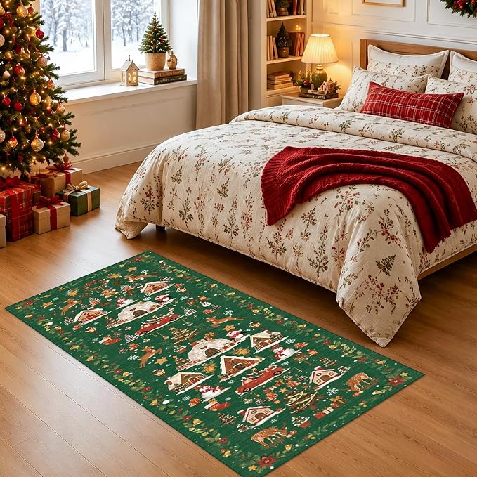 2x5 Christmas Runner Rug for Hallway - Image 3