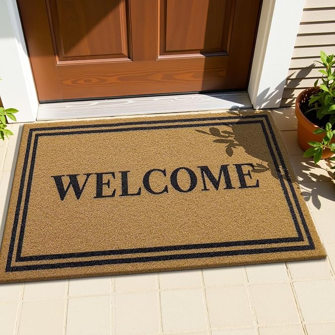 OLANLY Front Door Mat, Low Profile Doormat, Stain and Fade Resistant, - Image 3