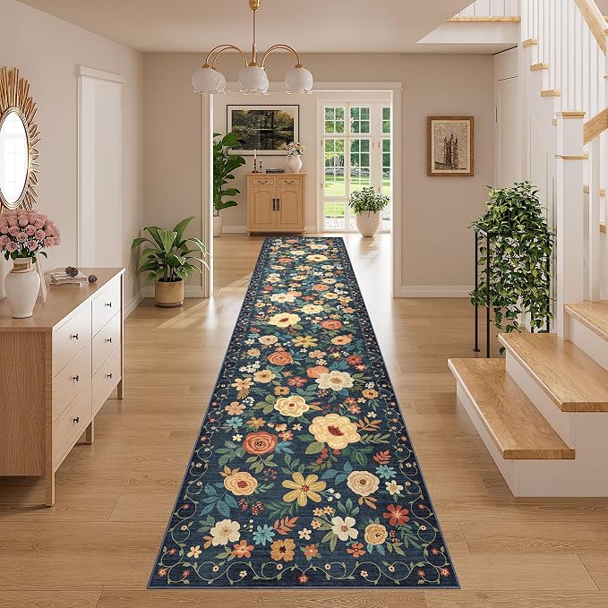 DUKINO 3x14 Washable Runner Rug, Non Slip Kitchen Runner Rug, Low Pile - Image 5