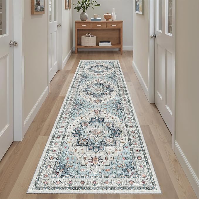 Madane Hallway Runner Rug 2x8 Washable Kitchen Rugs Non-Slip, Soft Ultra-Thin by Madane