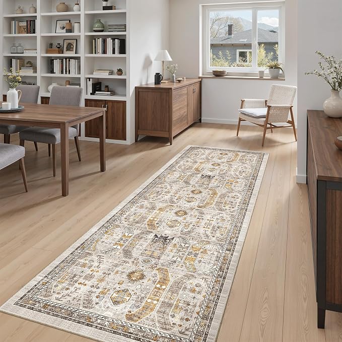 Madane Hallway Runner 3x8, Kitchen Rugs Washable Entry Rug, Soft Low-Pile - Image 4