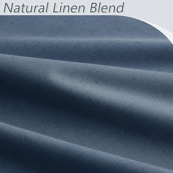 100% Blackout Curtains 102 Inch Length 2 Panels Set - Image 3