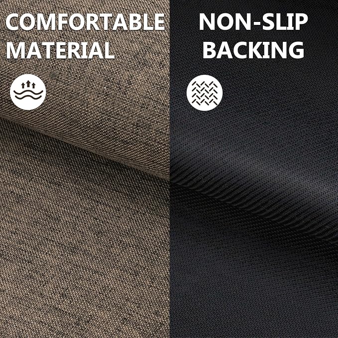 Ultra Thin Indoor Door Mat 17"x29", Large Non Slip Doormats, Rubber Backing - Image 4