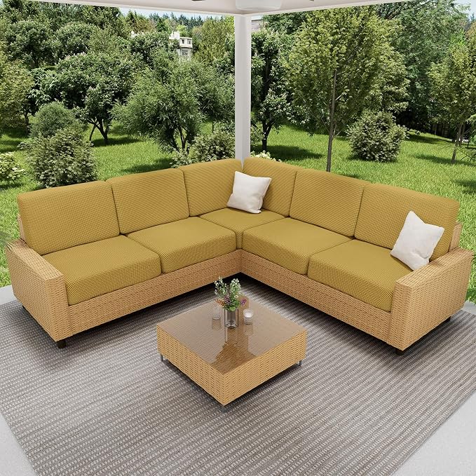 Waterproof Sectional Couch Covers, Non Slip Sofa Cushion Covers | L Shape - Image 2