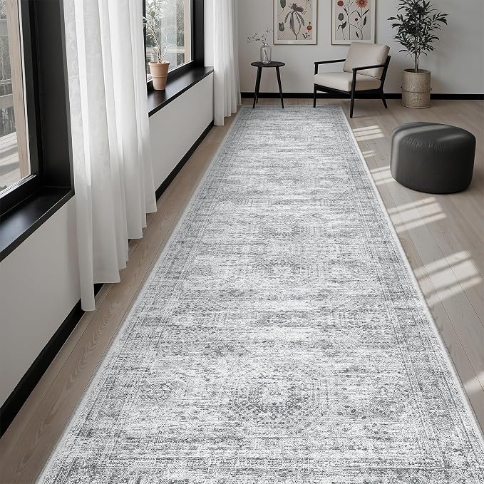 Soalmost Washable Hallway Runner Rug 3x12 Kitchen Entry Rugs Non-Slip, Foldable - Image 4