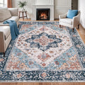 SERISSA 8x10 Washable Non Slip Boho Area Rug by SERISSAHomeDecorCollection