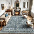 6x9 Area Rugs - Washable Vintage Retro Living Room Rug, Soft Ultra Thin Non by Yarooge
