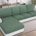 H.VERSAILTEX Sectional Couch Covers 1 Piece Chaise Slipcover L Shape Separate by HVERSAILTEX