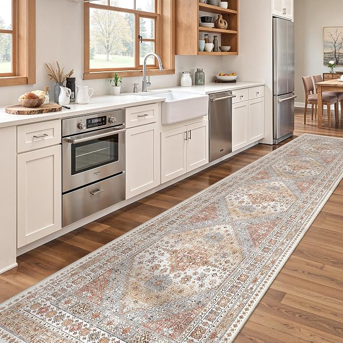 2x10 Runner Rug Non Slip, Washable Hallway Runner Rug, Laundry Room, Soft by Zesthome