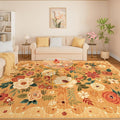 DUKINO 8x10 Area Rugs, Floral Washable Living Room Rug Non Slip, Stain Resistant by DUKINO