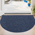 BEQHAUSE Dirt Trapper Door Mat 24" x 36" Half Circle Non Slip Rugs, Absorbent by BEQHAUSE