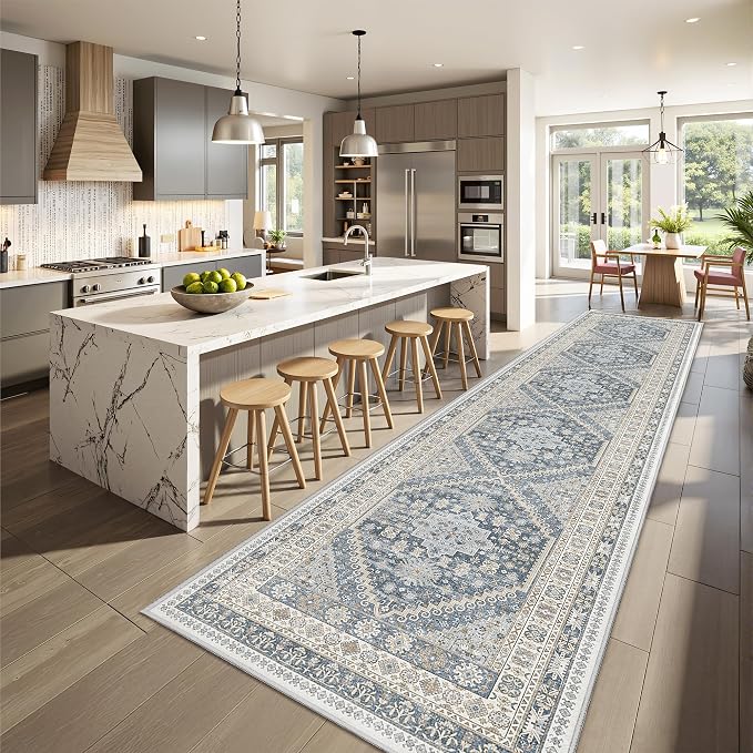 Runners for Hallway 12ft, Non-Slip Long Bathroom Rugs, Living Room, Soft - Image 3