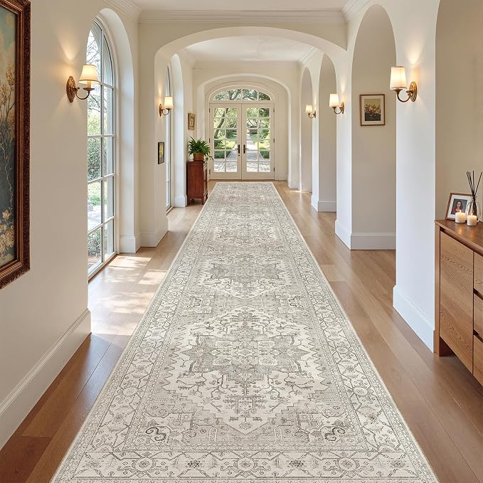 Madane Hallway Runner Rug 3x20 Washable Kitchen Runners 20ft, Soft Low-Pile - Image 3