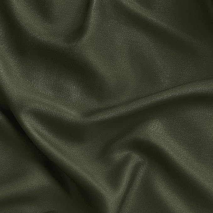 Bedsure King Size Sheets Set, Cooling Sheets for Hot Sleepers, Rayon Derived from Bamboo, Breathable & Soft, Deep Pocket Up to 16 Inches, Hotel Luxury Silky Bedding, Olive Green