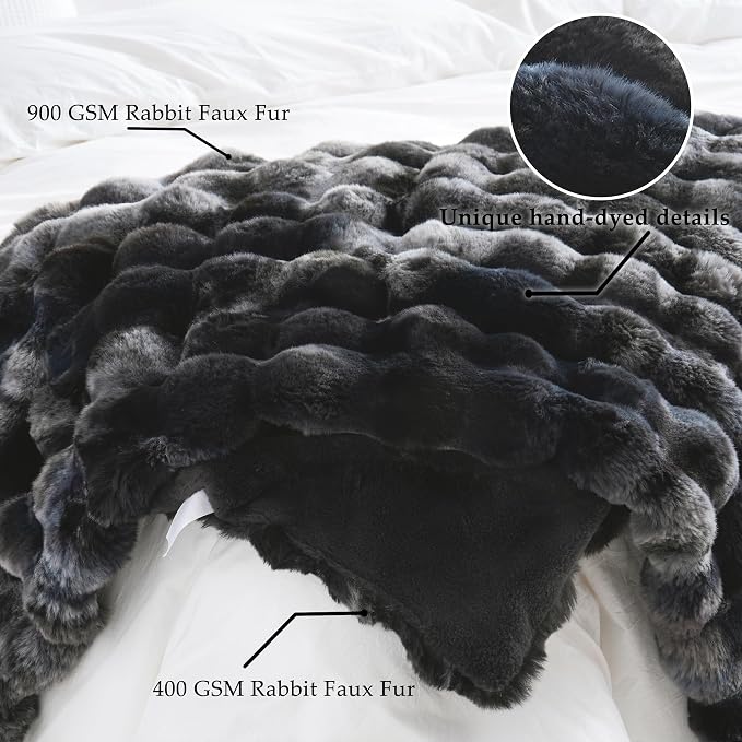 BENVWE Fluffy Faux Fur Throw Blanket - Image 5