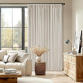 Natural Pinch Pleated Blackout 90 Inch Bedroom Curtain 70 Inch Wide 1 Panel | by Twodrapes
