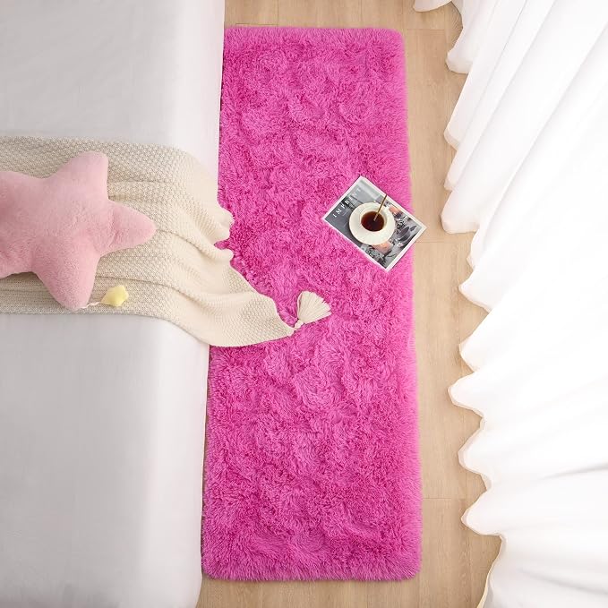 Chicrug Soft Runner Rug for Bedroom Living Room Plush Fluffy Rugs 2x6 | Shag - Image 6