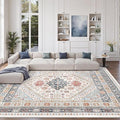 Pink Rugs for Bedroom-8x12 Area Rugs for Living Room, Dining Room, Low Pile by Zesthome