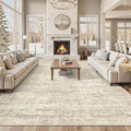 Soalmost 10x12 Area Rugs for Living Room Washable Rug Non-Slip Beige | Large by Soalmost