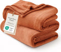 Bedsure GentleSoft Orange Fleece Blanket King Size by Unknown