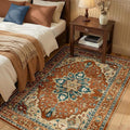 RELEANY Washable Area Rug, Water Repellent, Pet Friendly, Vintage Floral Boho by RELEANY