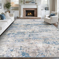 pmtsns Area Rugs 9x12 for Living Room: Washable Rug Modern Abstract Neutral by pmtsns