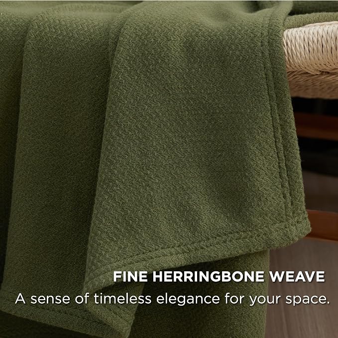 Bedsure GentleSoft 100% Cotton Large Blanket Oversized King - Image 3