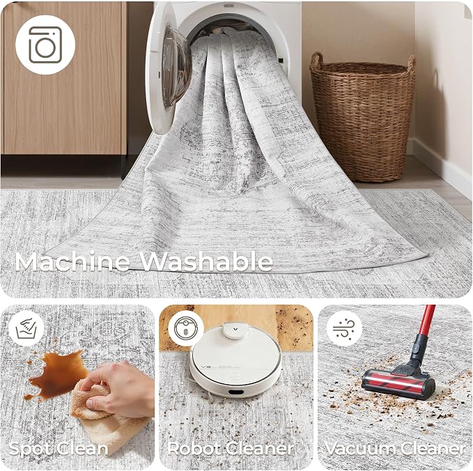 2x12 Runner Rug Non Slip, Washable Hallway Runner Rug, Laundry Room, Soft - Image 8