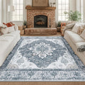 RELEANY Washable Area Rug, Square 8'x8', Water Repellent, Pet Friendly by RELEANY