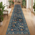DUKINO 2x12 Washable Runner Rug, Non Slip Animal Rug by DUKINO