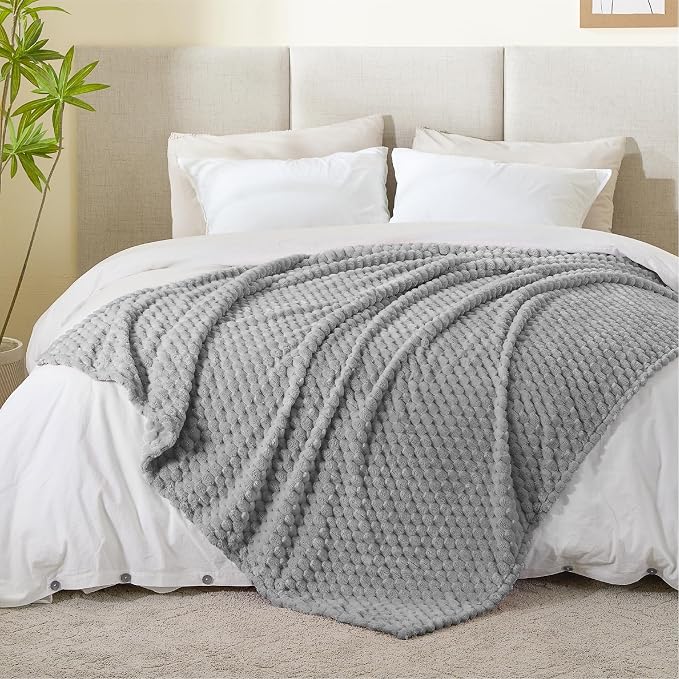 BEDELITE Grey Large Throw Blanket - Image 3