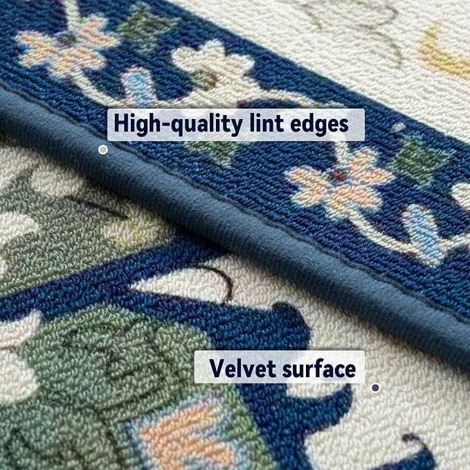 AREDO Runner Rug with Non Slip Rubber Backing, Washable Soft Floor Carpet - Image 3