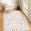 DUKINO 4x6 Area Rug, Non Slip Animal Washable Rug by DUKINO
