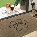 OLANLY Dog Door Mat for Muddy Paws 47x32, Paw Print Design Chenille Mud Mat | by OLANLY