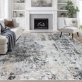 8x10 Area Rugs for Living Room Washable Bedroom Dining Room Black Grey Gold | by Aelenmu