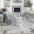 9x12 Area Rugs for Living Room Washable Bedroom Dining Room Black Grey Gold | by Aelenmu