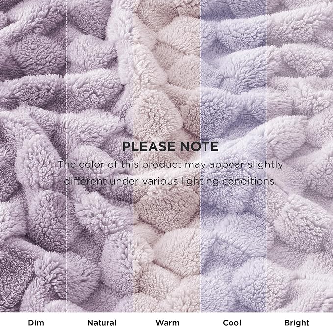Bedsure GentleSoft Lavender Purple Throw Blanket - Image 8